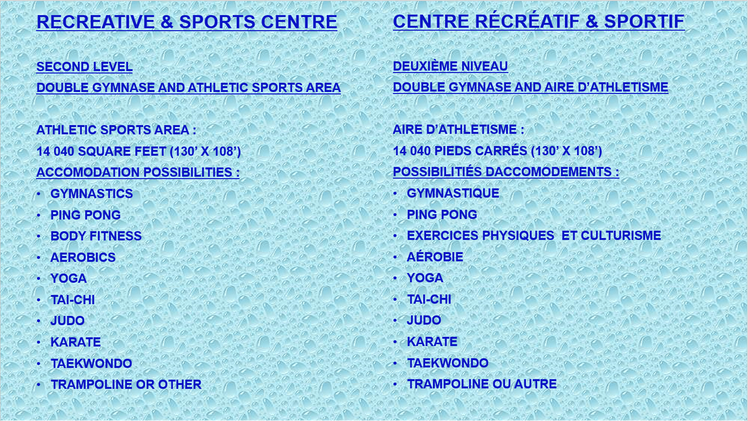 Centre Sportif 018