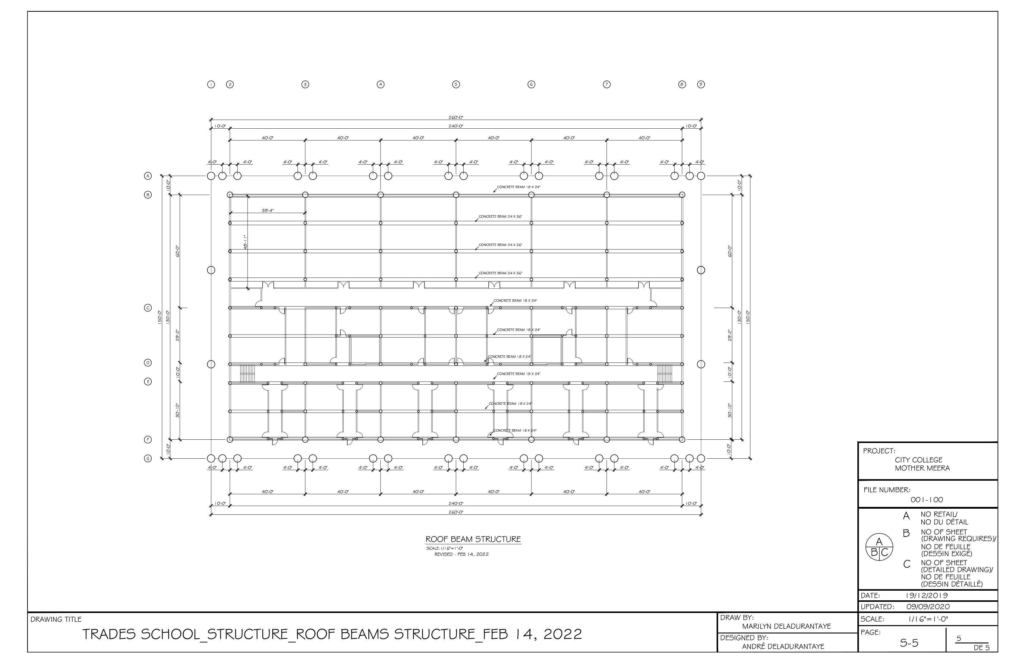 TRADES SCHOOL STRUCTURE FEB 12 2022 ROOF